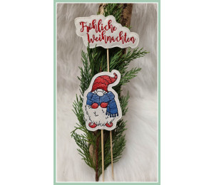 Stickdatei ITH - Stecker Weihnachtsmann 